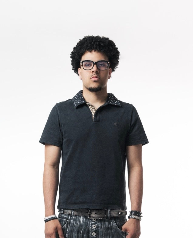 Sashiko Polo Black